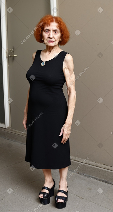 Iraqi elderly female with  ginger hair