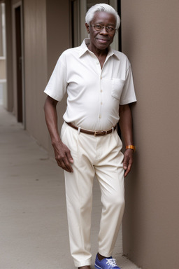 Elderly male with  white hair