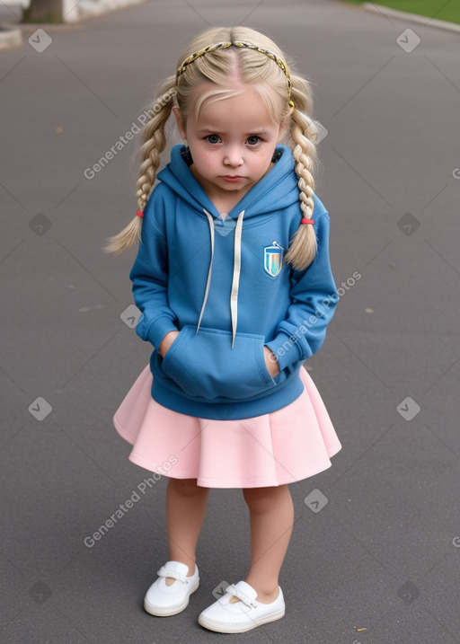 Italian infant girl with  blonde hair