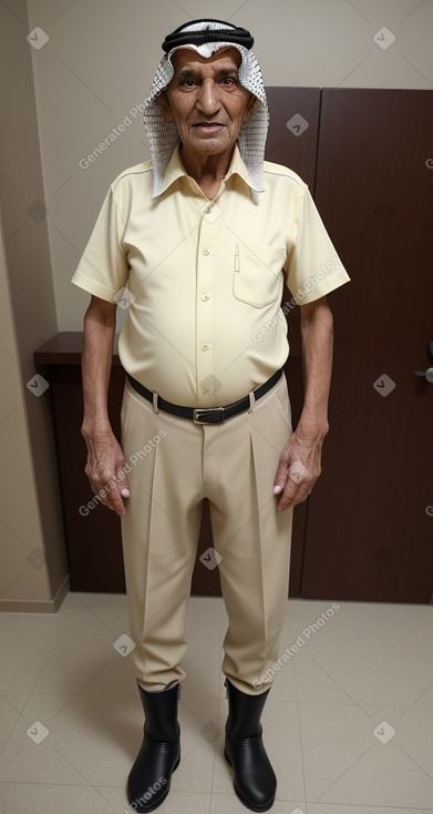 Emirati elderly male with  blonde hair