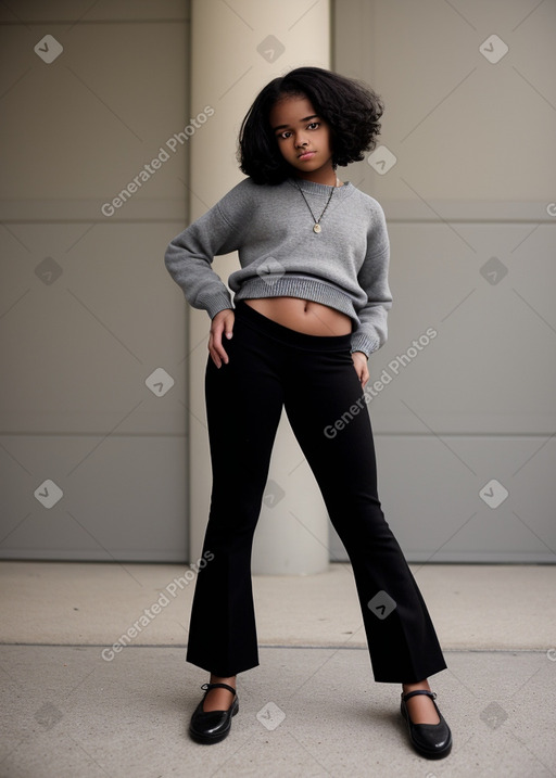 African american teenager boy with  black hair