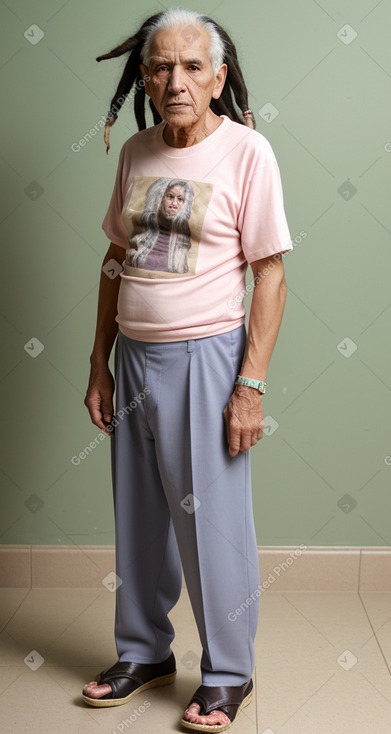 Paraguayan elderly male with  black hair