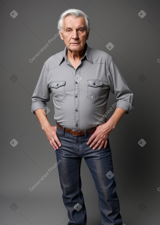 Slovenian elderly male with  gray hair