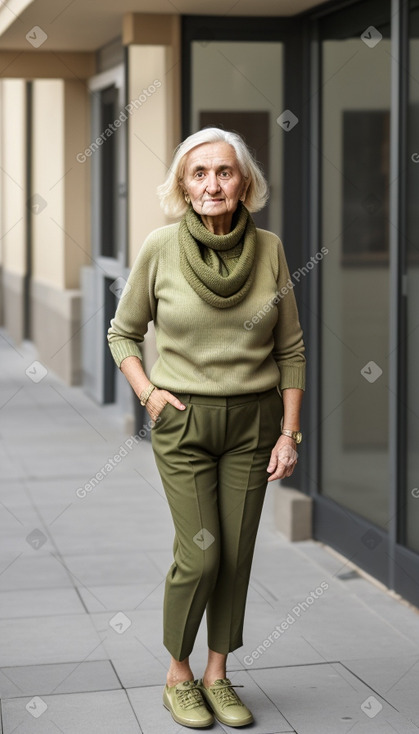 Elderly female with  blonde hair