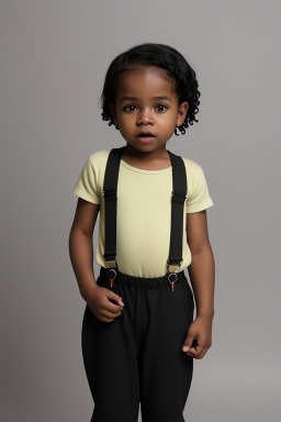 Jamaican infant boy with  black hair