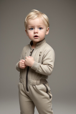 Belgian infant boy with  blonde hair