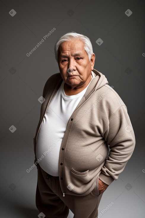 Bolivian elderly male with  brown hair