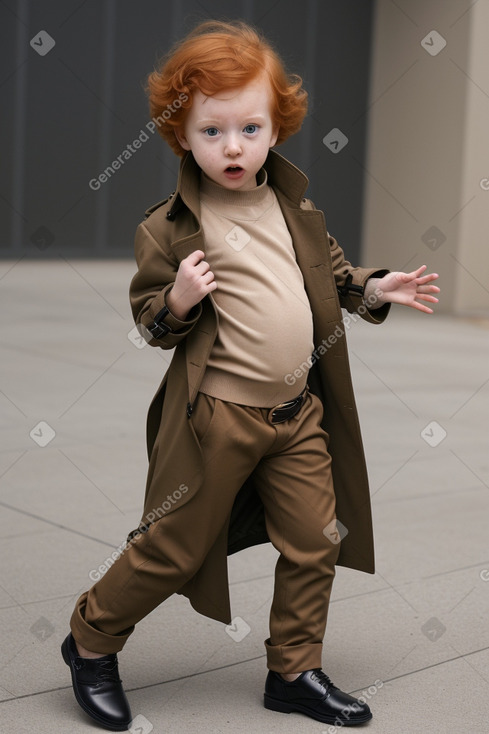 Saudi arabian infant boy with  ginger hair