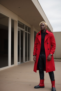 Ugandan adult male with  blonde hair