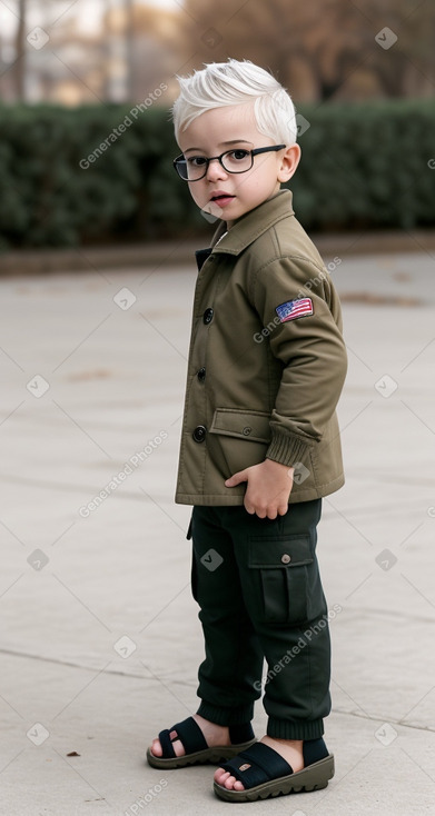 Cuban infant boy with  white hair