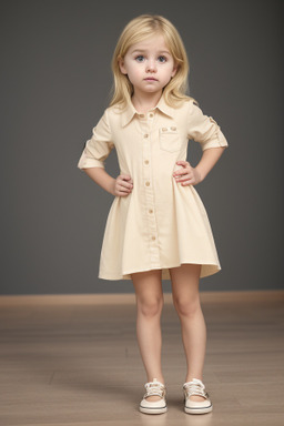 Spanish infant girl with  blonde hair