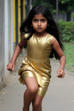 Bangladeshi child girl with  black hair