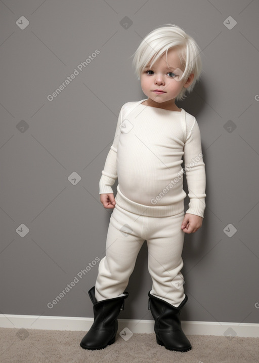 Dutch infant boy with  white hair