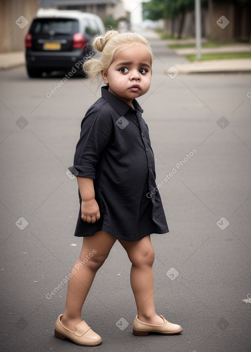 Yemeni infant girl with  blonde hair