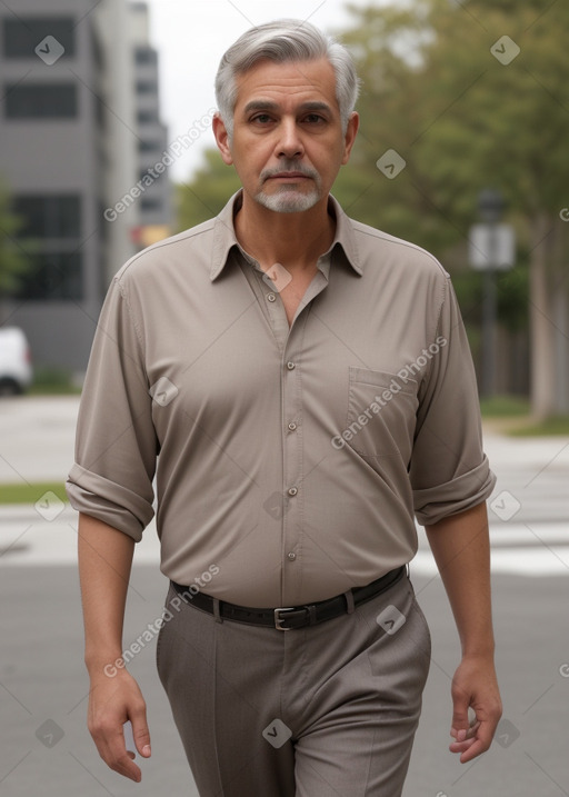 Adult male with  gray hair