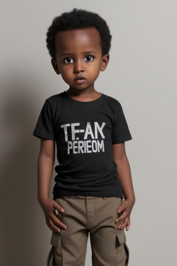 Somali infant boy with  black hair