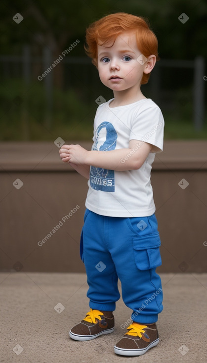 Spanish infant boy with  ginger hair