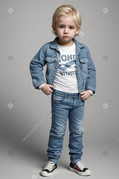 Argentine infant boy with  blonde hair