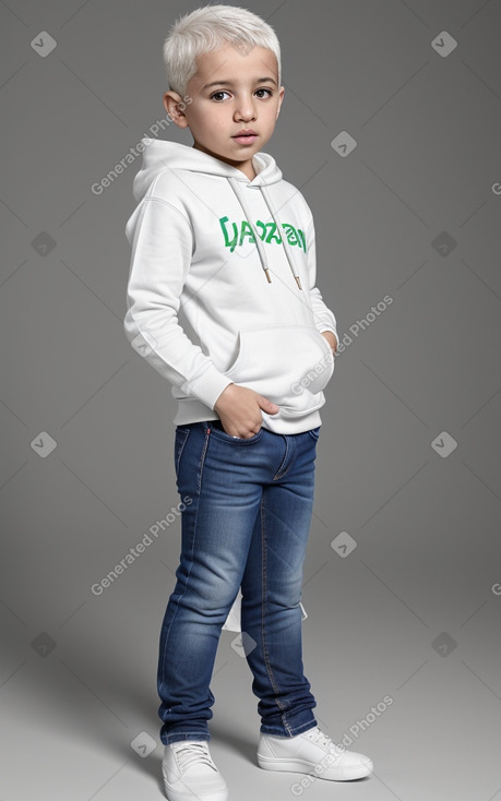 Algerian infant boy with  white hair