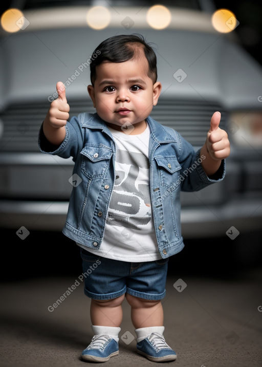 Nicaraguan infant boy with  gray hair