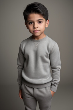 Hispanic child boy with  gray hair