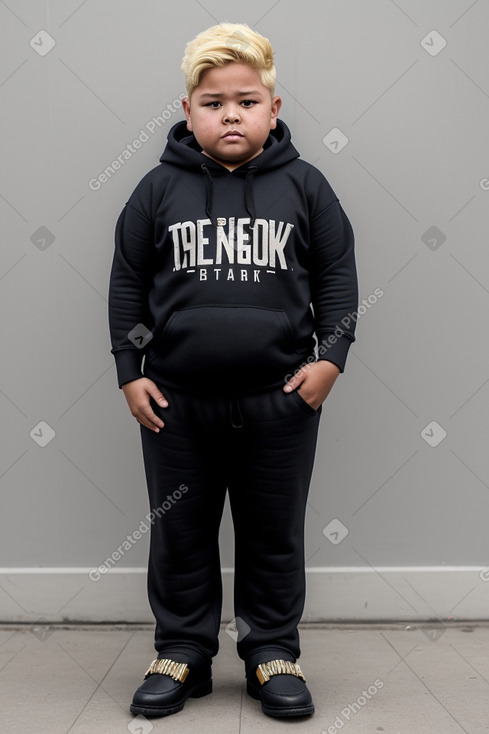 Nicaraguan child boy with  blonde hair