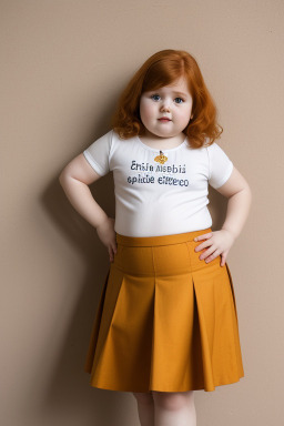 Spanish infant girl with  ginger hair