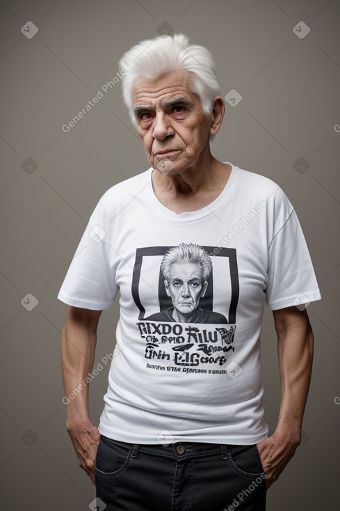 Chilean elderly male with  white hair