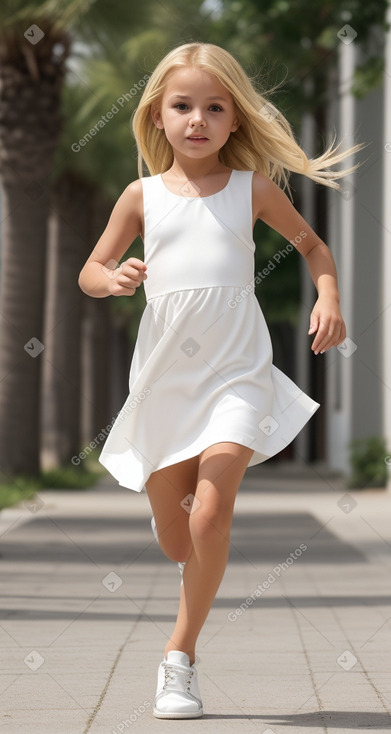 Mexican child female with  blonde hair