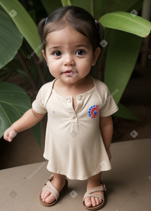 Costa rican infant girl 