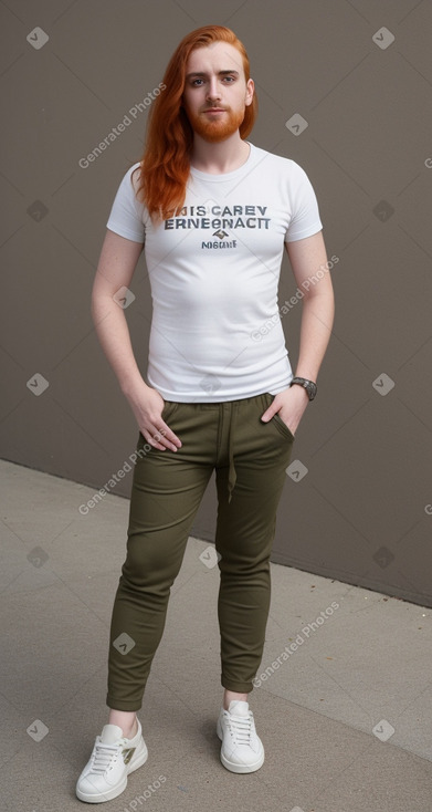 Adult non-binary with  ginger hair