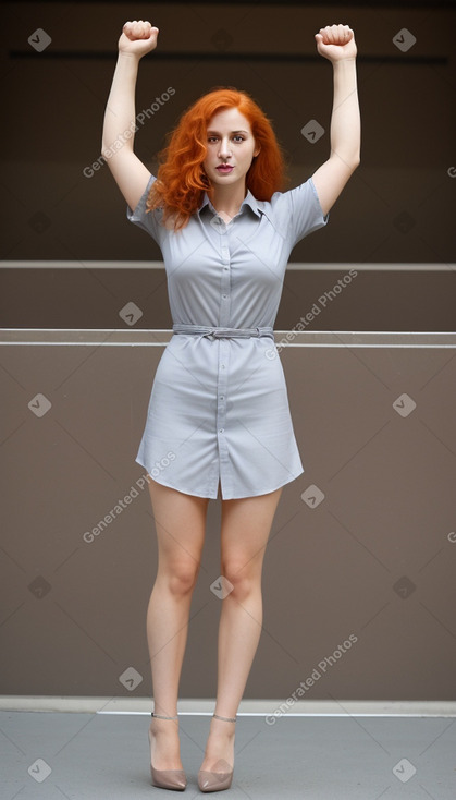 Italian adult female with  ginger hair