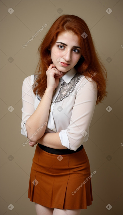 Jordanian young adult female with  ginger hair