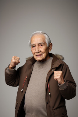 Bolivian elderly male with  brown hair