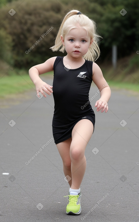 New zealand infant girl with  blonde hair