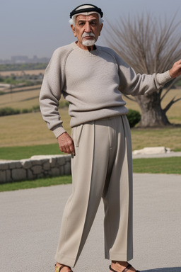 Qatari elderly male with  gray hair