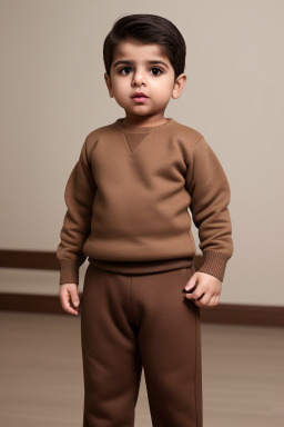 Pakistani infant boy with  brown hair