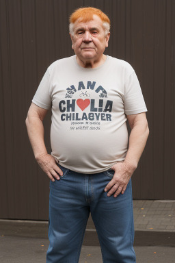 Chilean elderly male with  ginger hair