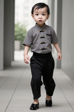 Chinese infant boy with  gray hair