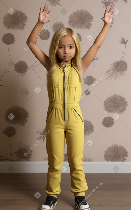 Nepalese child female with  blonde hair