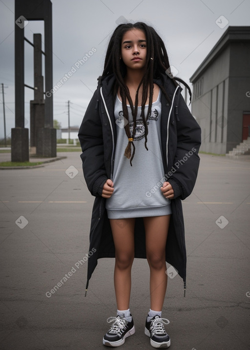 Guatemalan teenager girl with  black hair