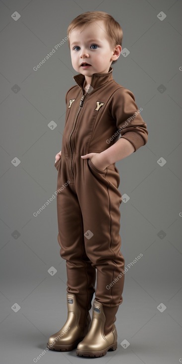 Finnish infant boy with  brown hair