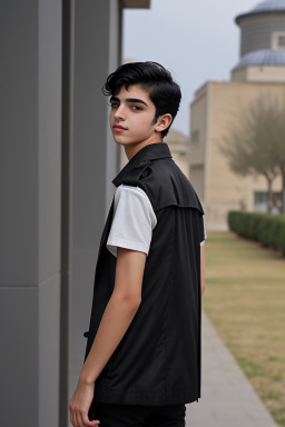 Turkish teenager boy with  black hair