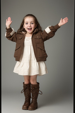 Bulgarian infant girl with  brown hair