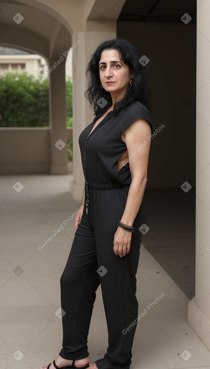 Armenian middle-aged female with  black hair