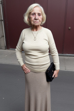 Argentine elderly female with  blonde hair