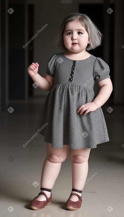 Syrian infant girl with  gray hair