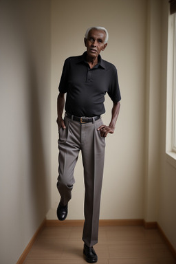 Somali elderly male with  black hair