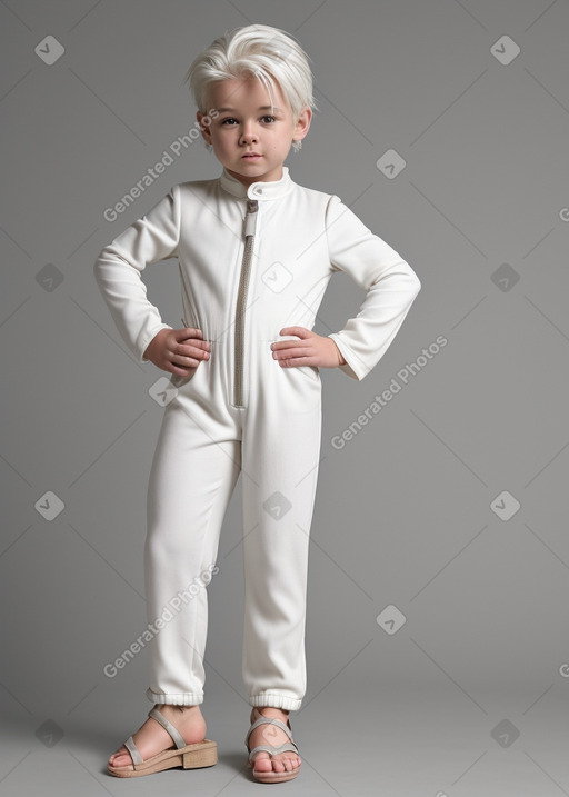 Dutch infant boy with  white hair