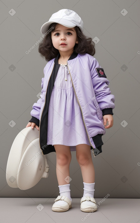 Turkish infant girl with  white hair